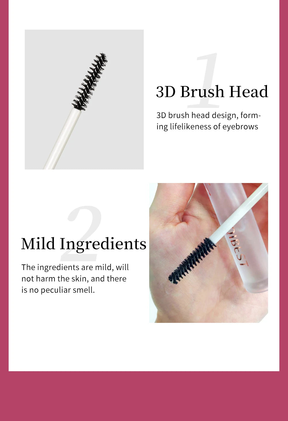 QIBEST Transparent Eyebrow Gel Wax Brow Soap Lasting Eyebrow Enhancer Natural Makeup Soap Brow Sculpt Gel For Eyebrow Cosmetics