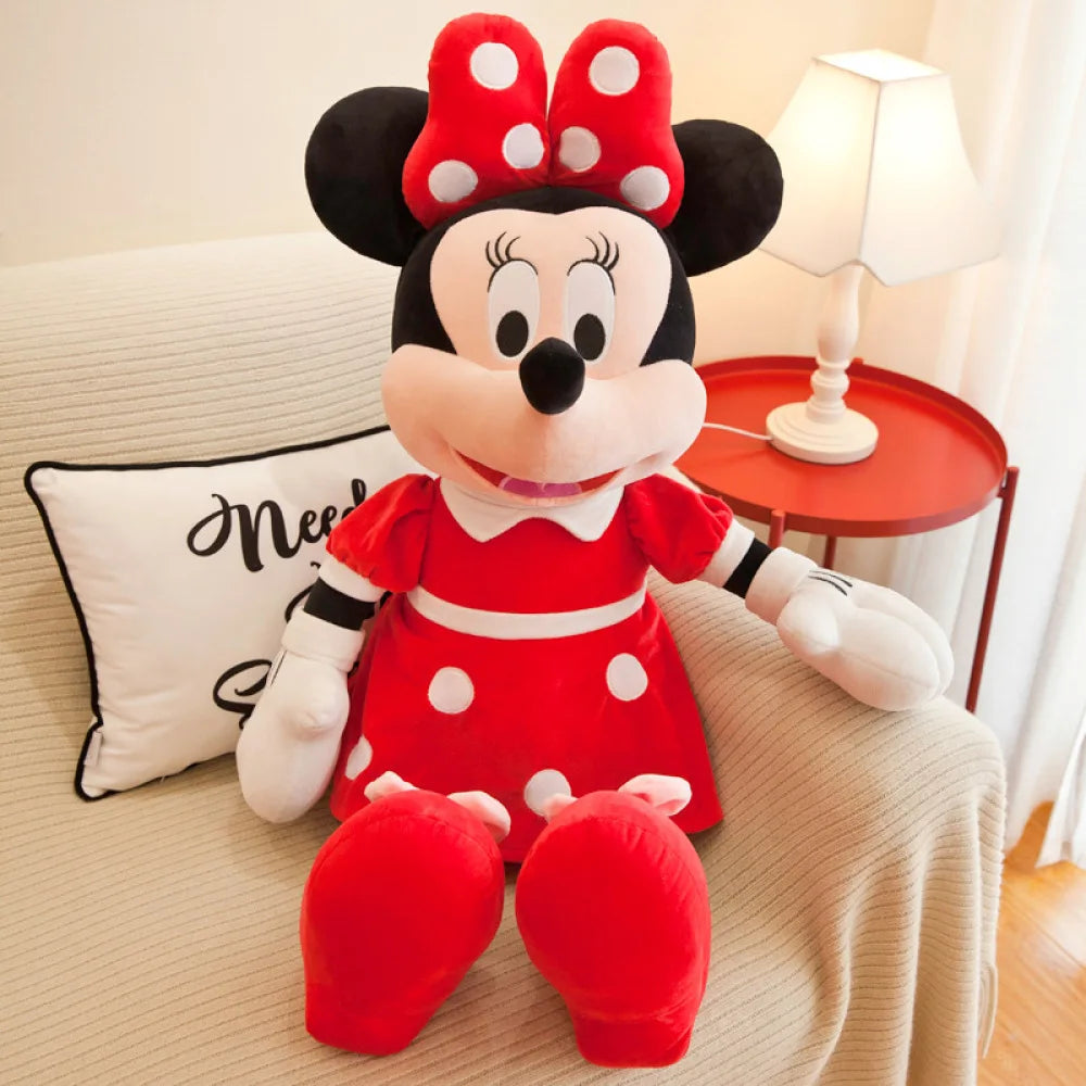 Mickey Mouse Doll Plush Toy Cute Minnie Disney Cartoon Doll Gifts Girl Pillow