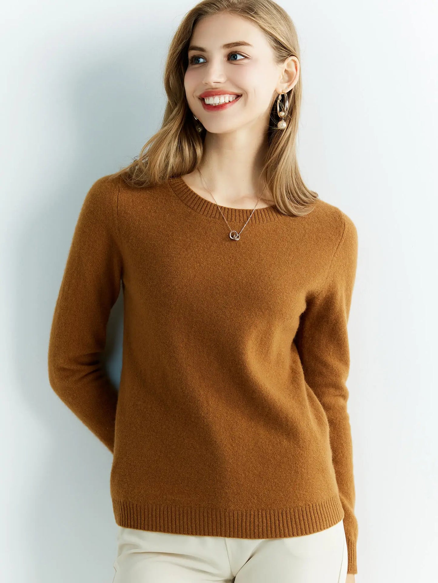 Knitted Sweaters Cashmere Sweater Women 100% Merino Wool O-Neck Vintage Pullovers 2022 Winter Autumn Jumpers Clothing Top Female