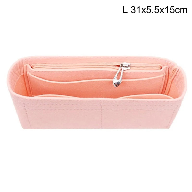 1PC Felt Insert Bag Organizer, Makeup Organizers, Liner Perfect for Brand Women's Handbags For And Cosmetic Bags