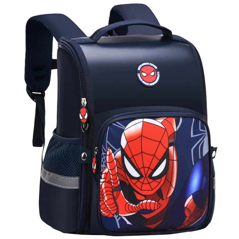 Disney Marvel School Bags For Boys Spider Man Captain America Primary Student Shoulder Orthopedic Backpack Kids Gifts Mochilas