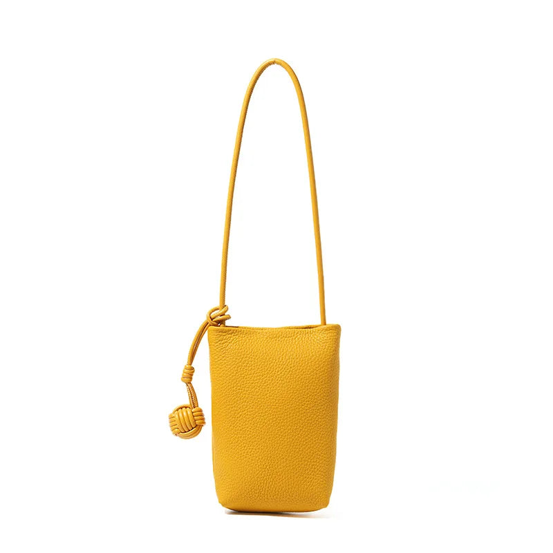 YANATARI mini Small Genuine Leather vintage Bag Crossbody Bag Luxury Hit Product Mobile Phone Shoulder Bag Women Mobile Bag