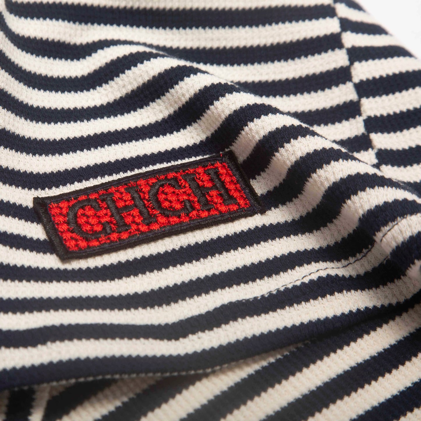 CHCH Fashion Stripe Knitted Polo Neck T Shirt For Women Soft Chic Short Sleeve Casual Pullovers 2025 Summer New Lady Street Tops