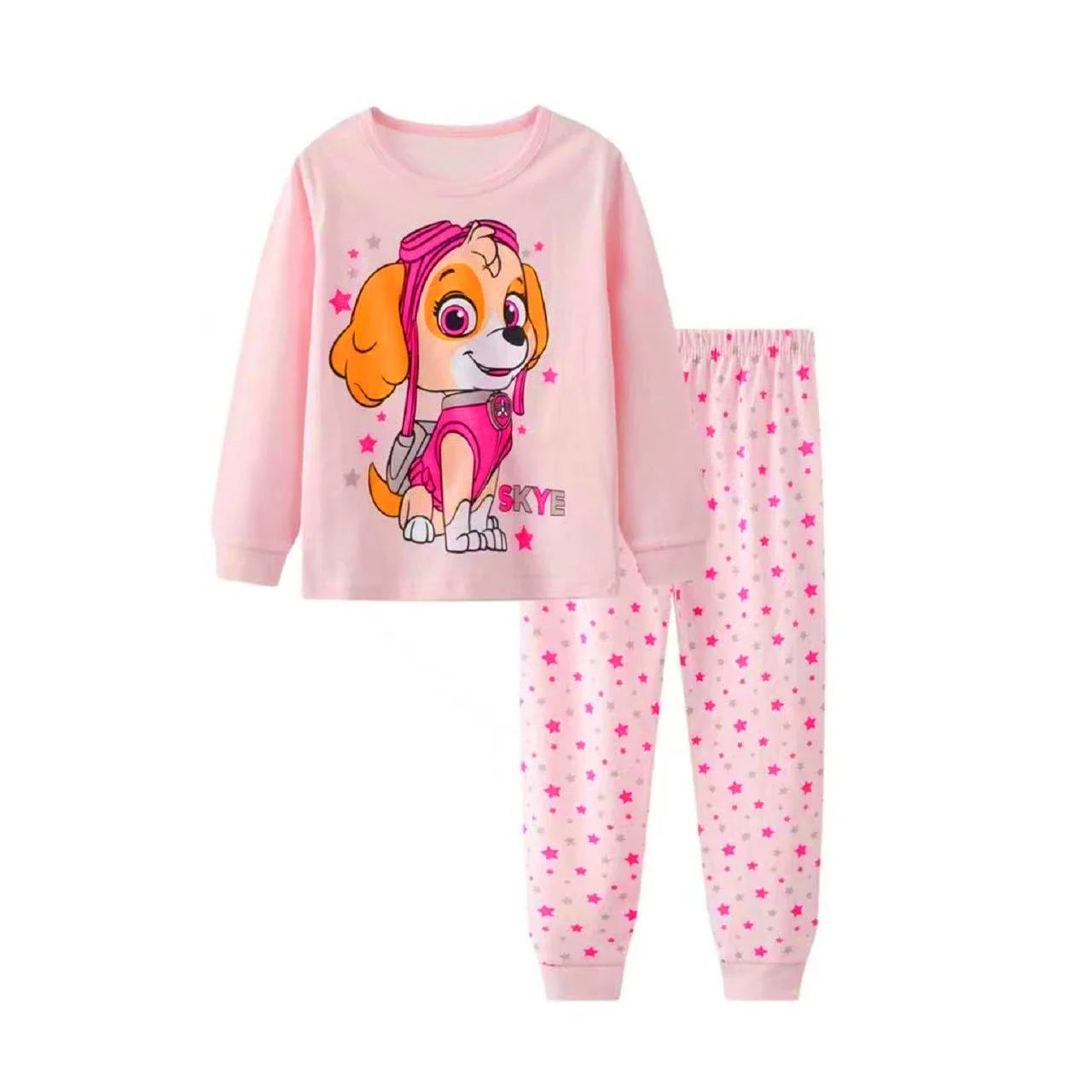 PAW Patrol New Spring Autumn Kids Pajamas Baby Boys Girls Cartoon Long Sleeve Round Neck Pyjamas Toddler Cotton Sleepwear Suits