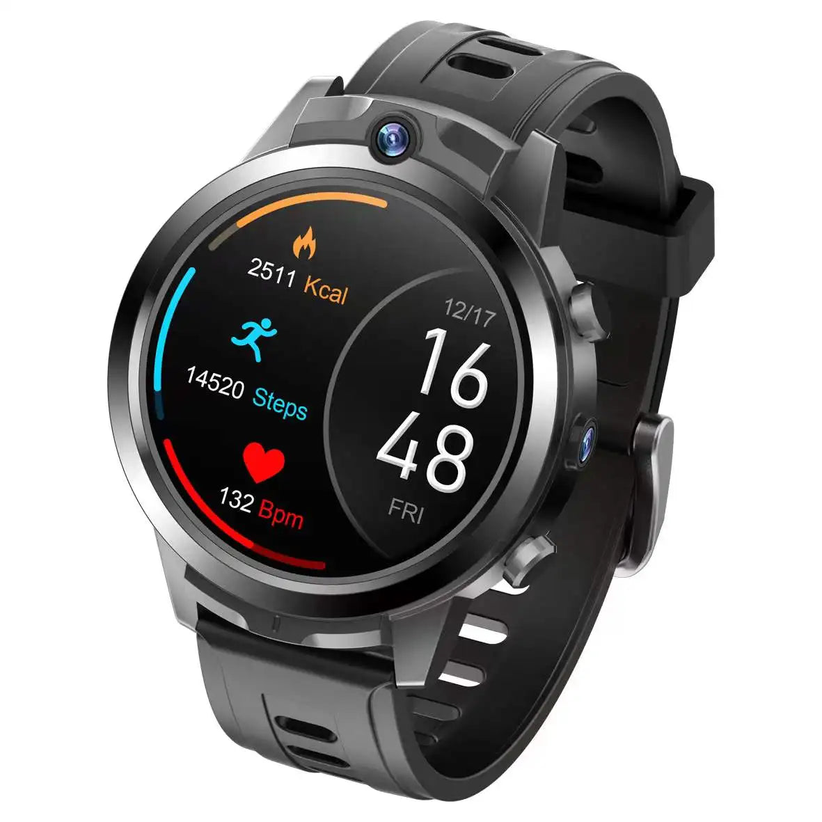 New Arival 1.6inch 4G All Netcom Can help children learn Smart Watch Dual cameras 4+6GB body temperature ECG monitoring Watch