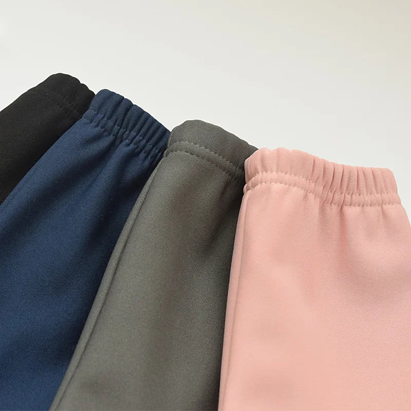 Kids Fleece-Lined Leggings - Thick Warm Pants for Girls, Winter Thermal Tights & Children's Bottoms Girls Leggings