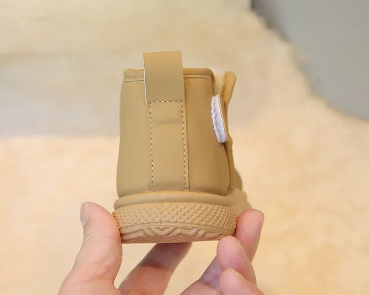 Winter Girl Outdoor Snow Boots New Causal Children's Cotton Boots for Boys Soft Warm Furry Hairy Kids Fashion School Ankle Boots