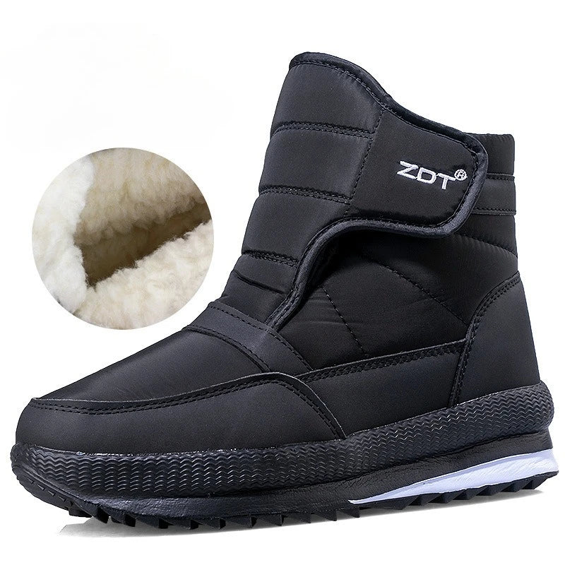 -40°C Winter Thicken Warm Men's Snow Boots Outdoor Waterproof Comfort Cotton Shoes Cold Resistant Non-slip Platform Ankle Boots