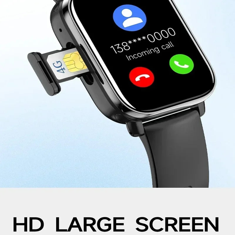 New Smart Watch with Full Touch HD Display, Built-in GPS & WiFi, Support SIM Card, Life Waterproof