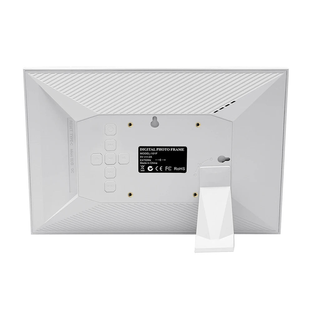 10"Digital Picture Photo Frame IPS Full-View Screen Photo Album  Clock Calendar Video Player with Remote Control For Family Gift