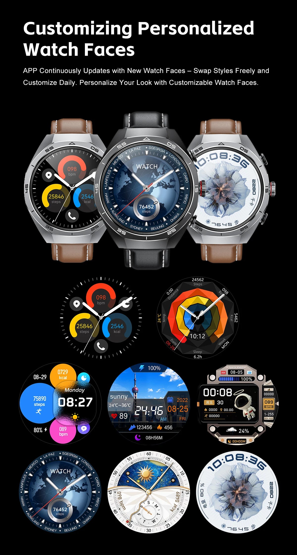 2026 New Smart Watch Men TWS 2-in-1 Bluetooth Earphones With Built-in Speaker HIFI  1.53HD SCreen Bluetooth Call IP67 Waterproof