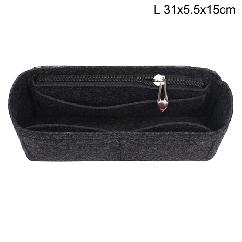 1PC Felt Insert Bag Organizer, Makeup Organizers, Liner Perfect for Brand Women's Handbags For And Cosmetic Bags