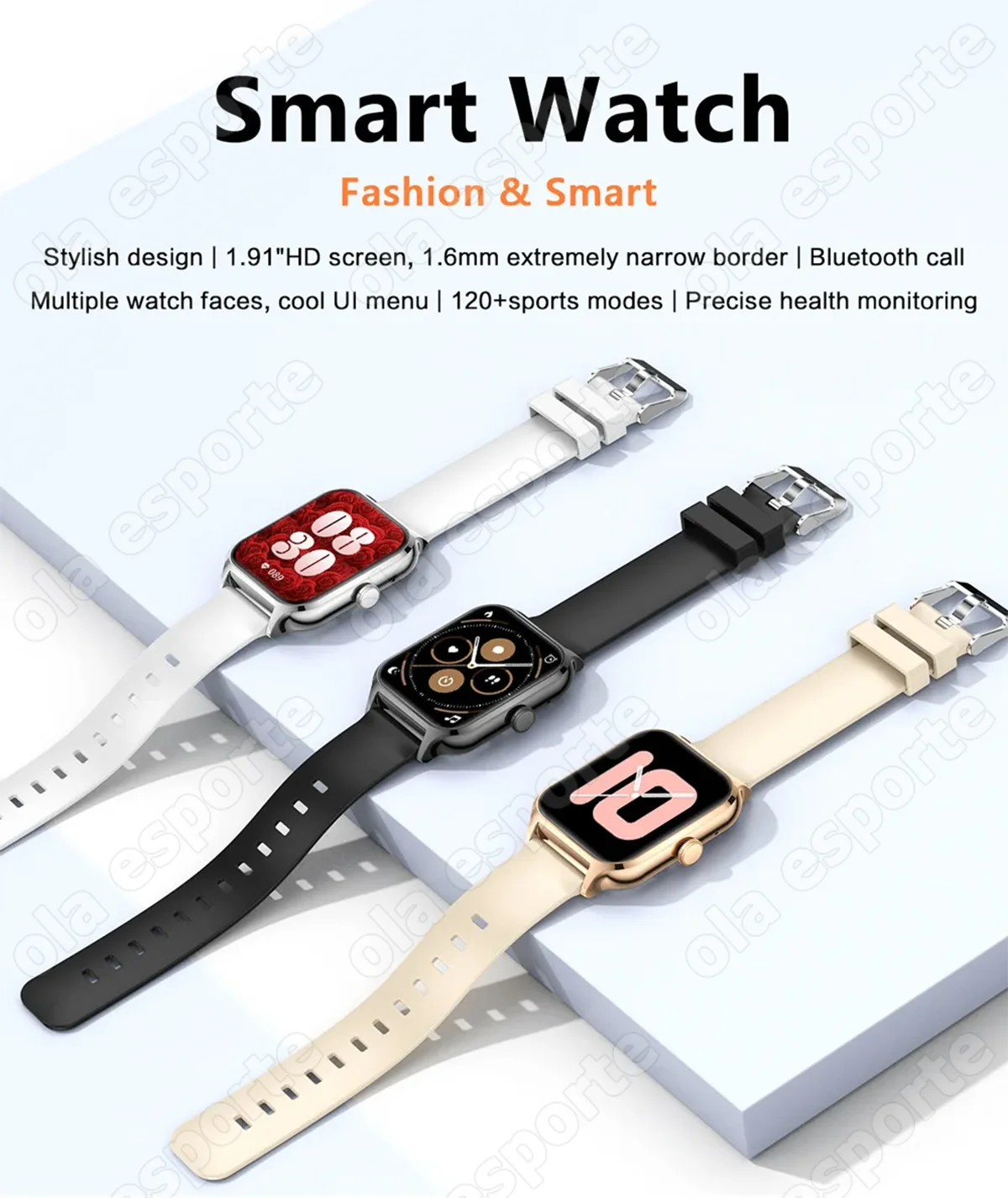 2026 Smart Watch For Android IOS Watches 2.01inch HD Display Bluetooth Call Message Alert Music Sports Smartwatch Men Women Gift