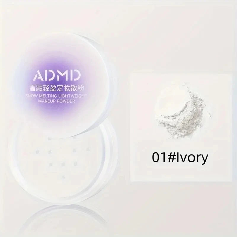 Lightweight Setting Powder, Waterproof and Sweat Resistant, Long-Lasting, Refreshing and Oil Controlling, Natural Makeup Effect