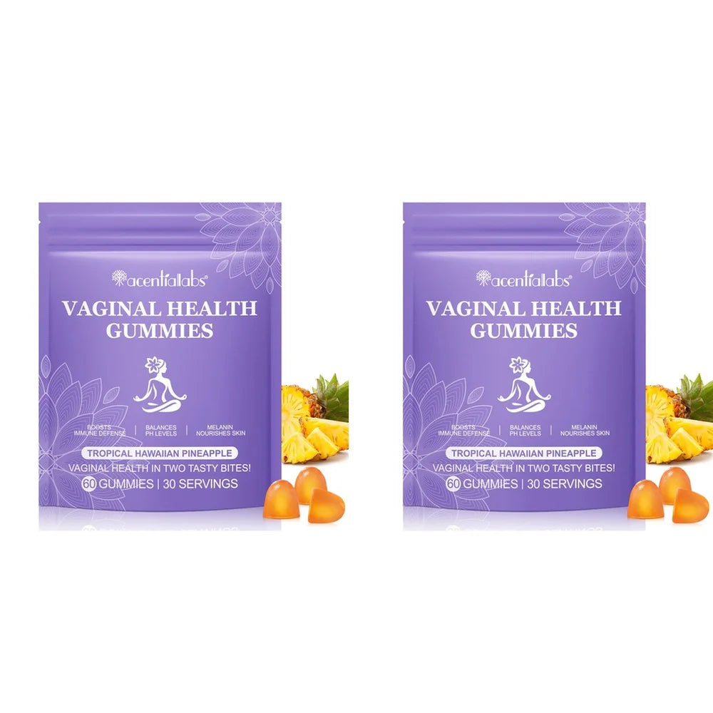 Acentiallabs Vaginal Health Gummies with Bacillus Coagulans and Vitamin C, Supports Immune Defense and PH Balance, 60 Gummies