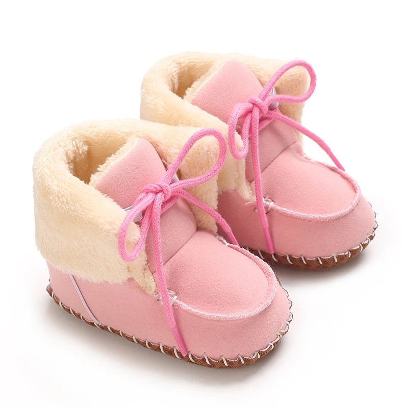 Winter Boots For Baby Boys And Girls Snow Soft Sole Anti Slip And Warm Flat Shoes Baby's First Walking Baby Shoes Boots 0-18