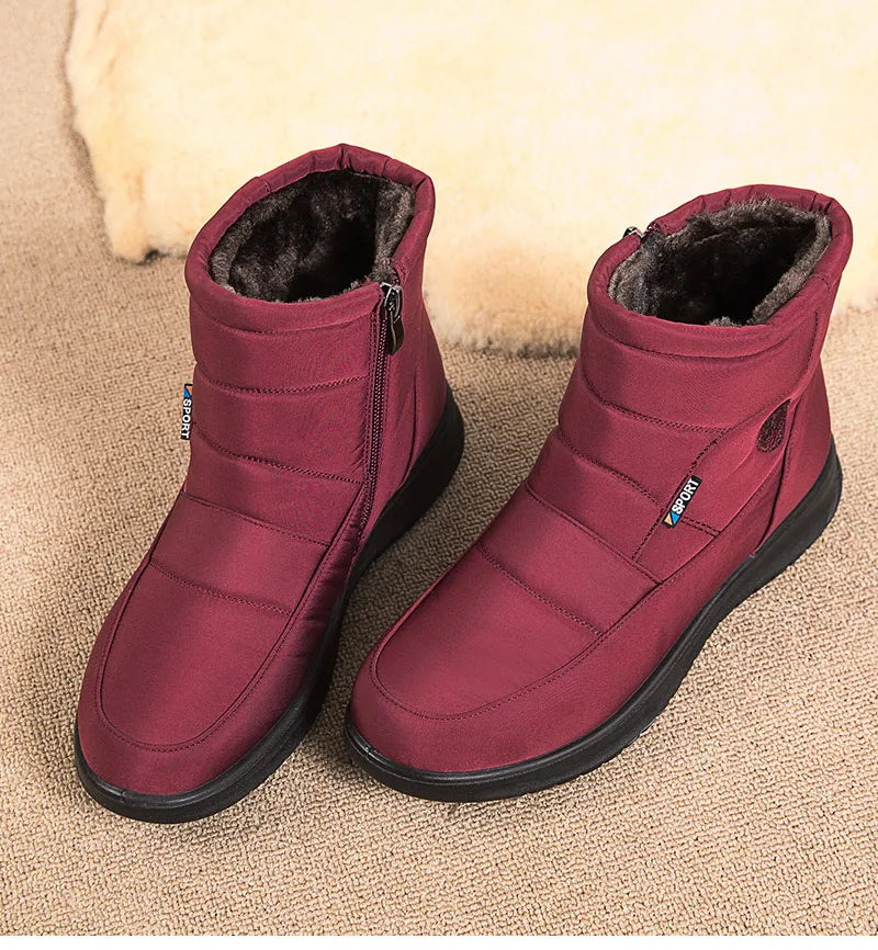 Women Boots 2024 Winter Boots For Women Waterproof Snow Boots Ankle Fur Botas Mujer Elegant Footwear Winter Shoes Women Botines