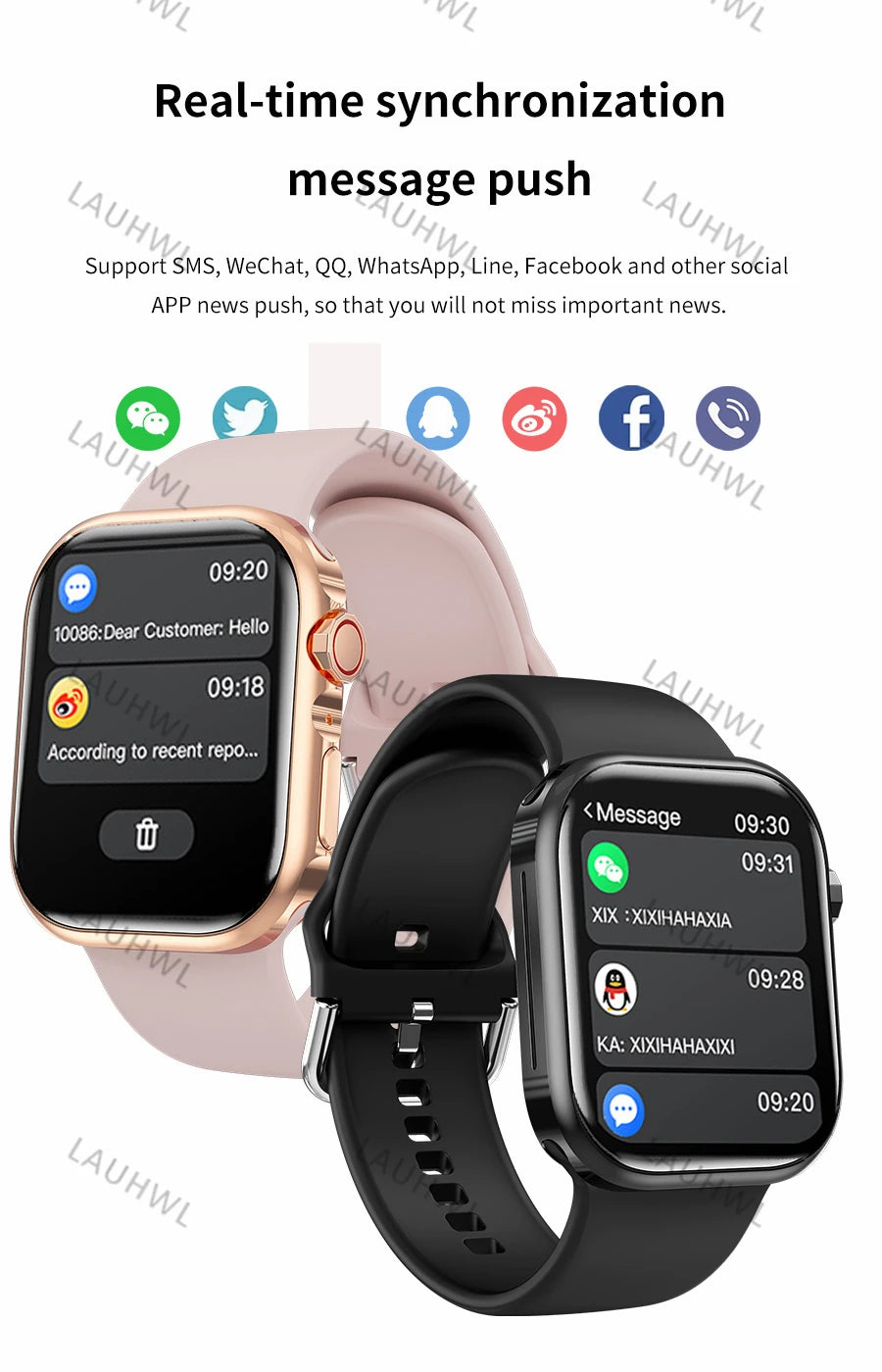 Bluetooth call smartwatch series 9 men and women exercise heart rate blood pressure NFC  For Android smartwatches smartwatch 9