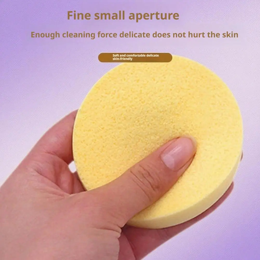 12PCS Facial Sponge Compressed, Face Cleansing Sponge Cosmetic Wet Puff Dry Wet Makeup Facial Sponge Round Wash Face Sponges