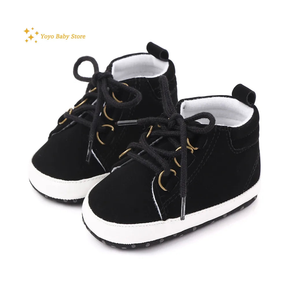 Shoes Baby Boy Newborn Infant Toddler Casual Comfor Cotton Sole Anti-slip PU Leather First Walkers Crawl Crib Moccasins Shoes