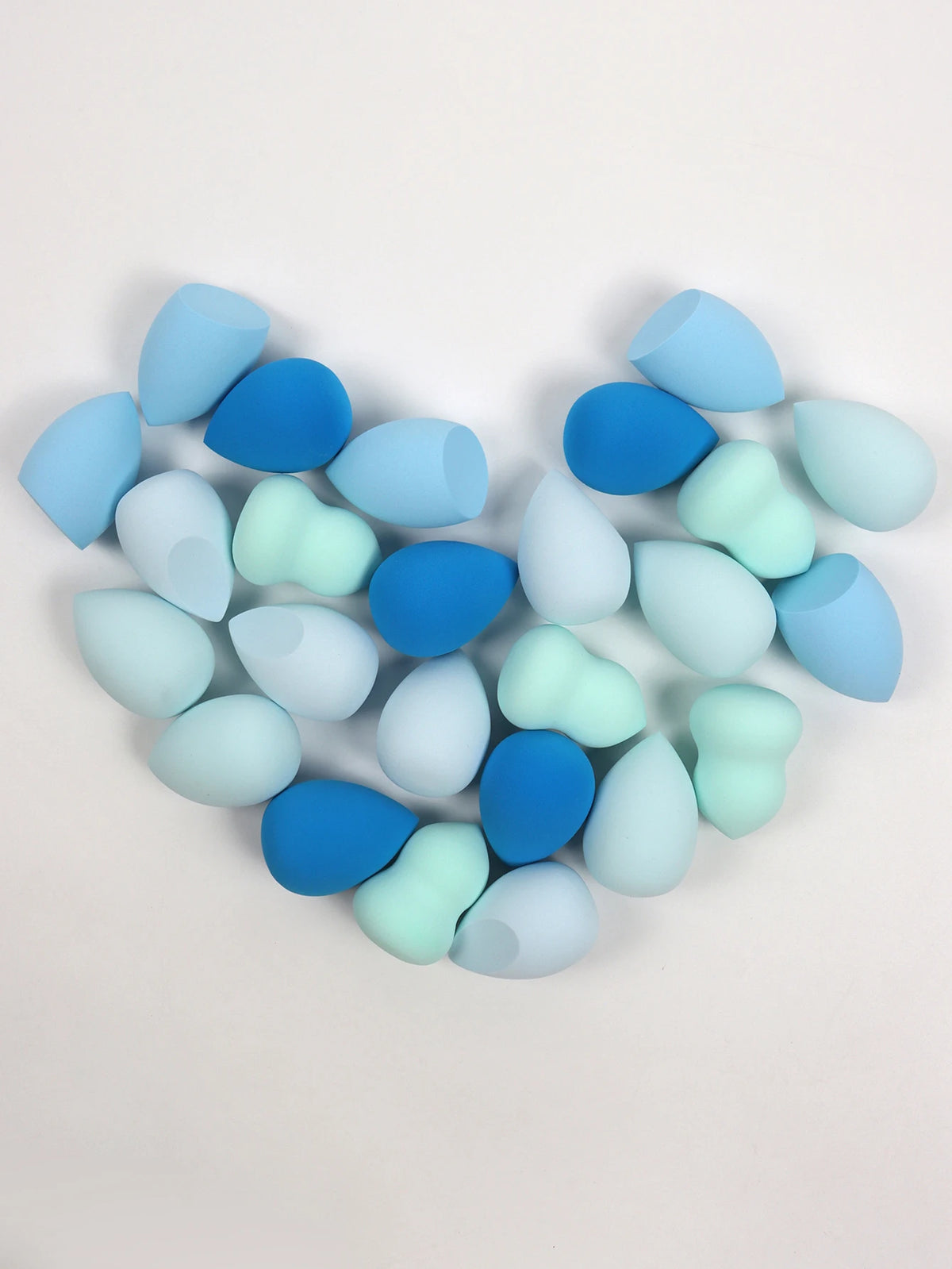 25 Beauty Eggs (Makeup Sponges), Foundation Makeup Mixed Beauty Sponges, Flawless Application for Liquid, Cream and Powder, Multi-Color Makeup