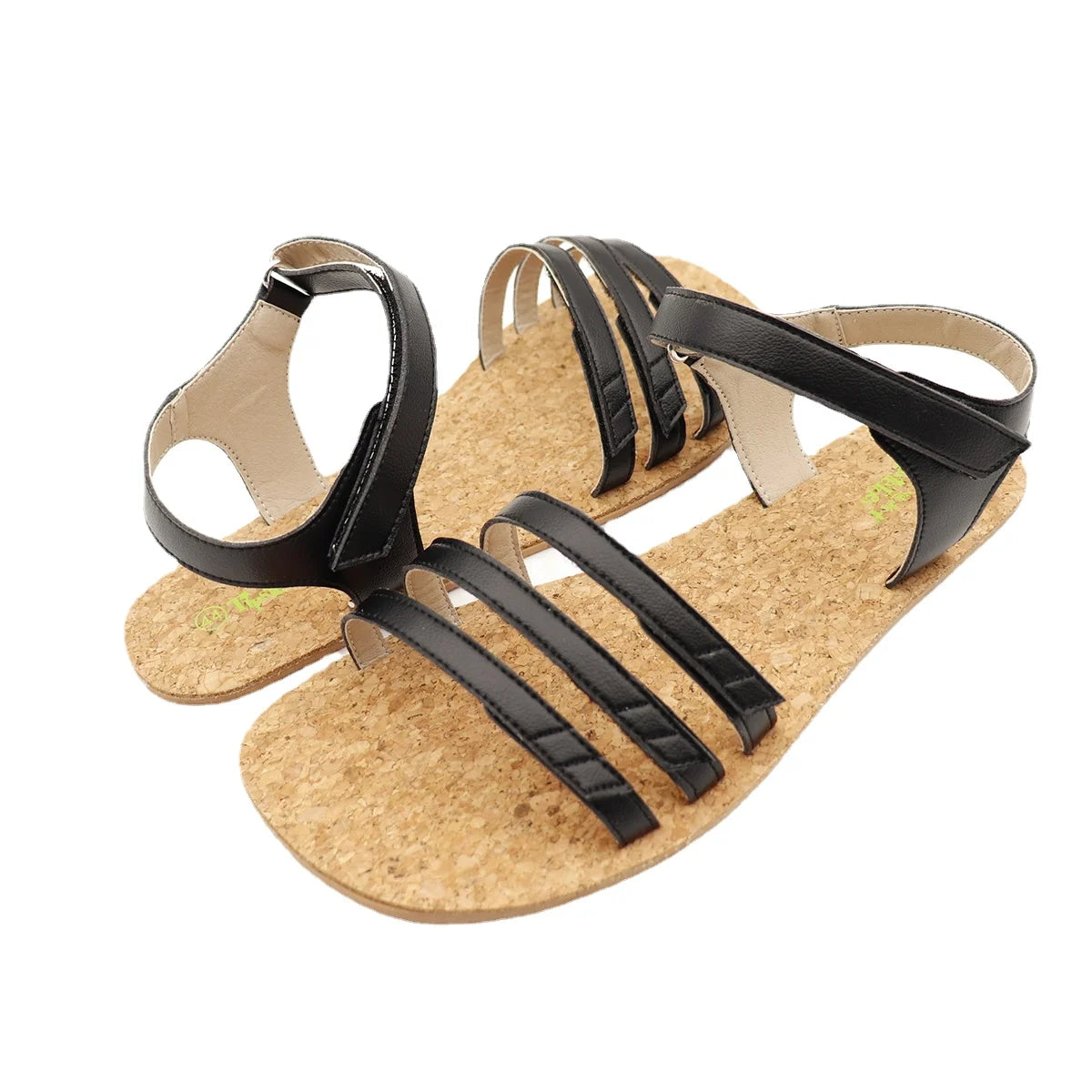 Tipsietoes 2025 Sprinng Barefoot Leather Flat Sandals For Women Shoes With New MInimalist Soft Sole