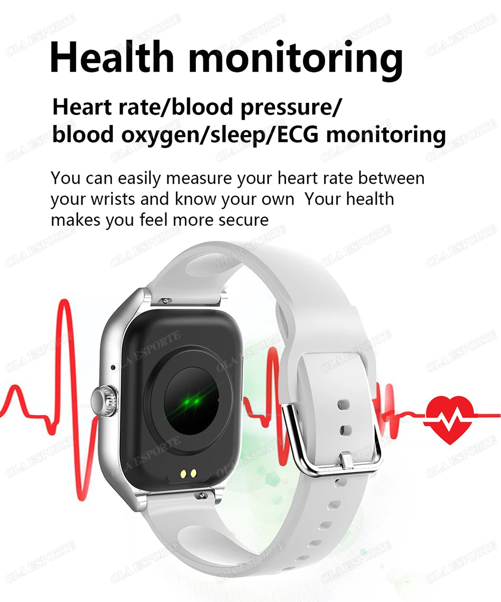2025 Smart Watch Android IOS Phone 2.01 Inch Color Screen Bluetooth Answer Call Fitness Watches Tracker Smartwatch Women Men
