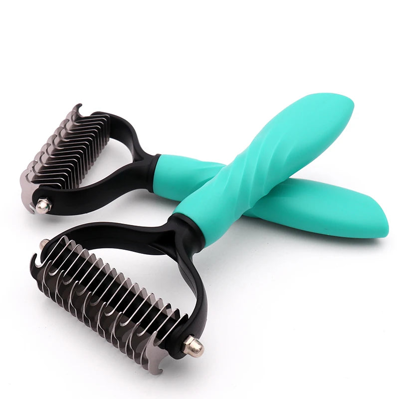 New Arrival Pet Hair Removal Comb Cat Dog Brush Pet Hair Grooming Tool Hair Shedding Combs Pet Fur Trimming Dematting Brushs