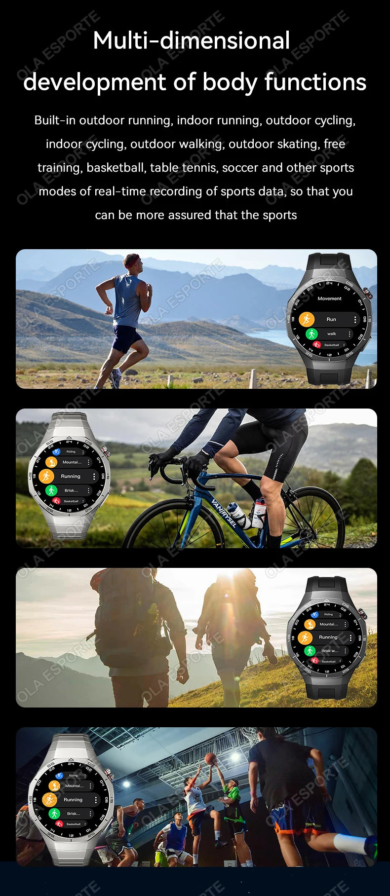 2025 New Smart Watch Men Watch 5 Pro 1.52 AMOLED Screen Bluetooth Call GPS Trajectory NFC Heart Rate Dynamic Lsland SmartWatches