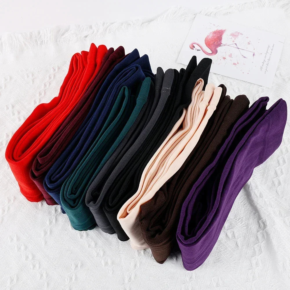 Women's Thermal Winter Tights Fleece Lined Sheer Velvet Pantyhose Thick Warm Leggings with Plush Inner Layer