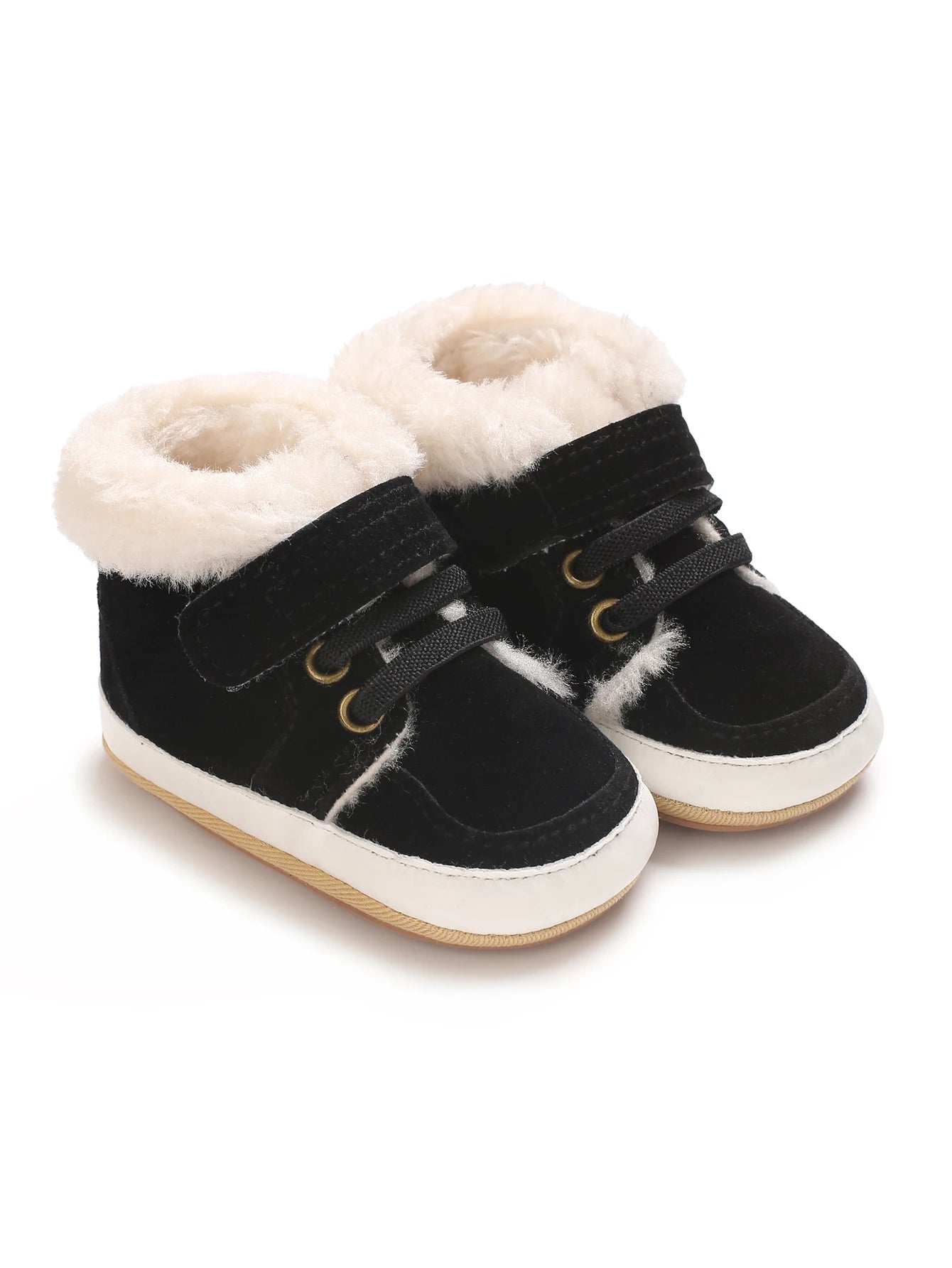 Baby Winter Boots - Soft Cotton Snow Shoes for Toddlers | Warm First Walkers 0-24M | Solid Color Design"