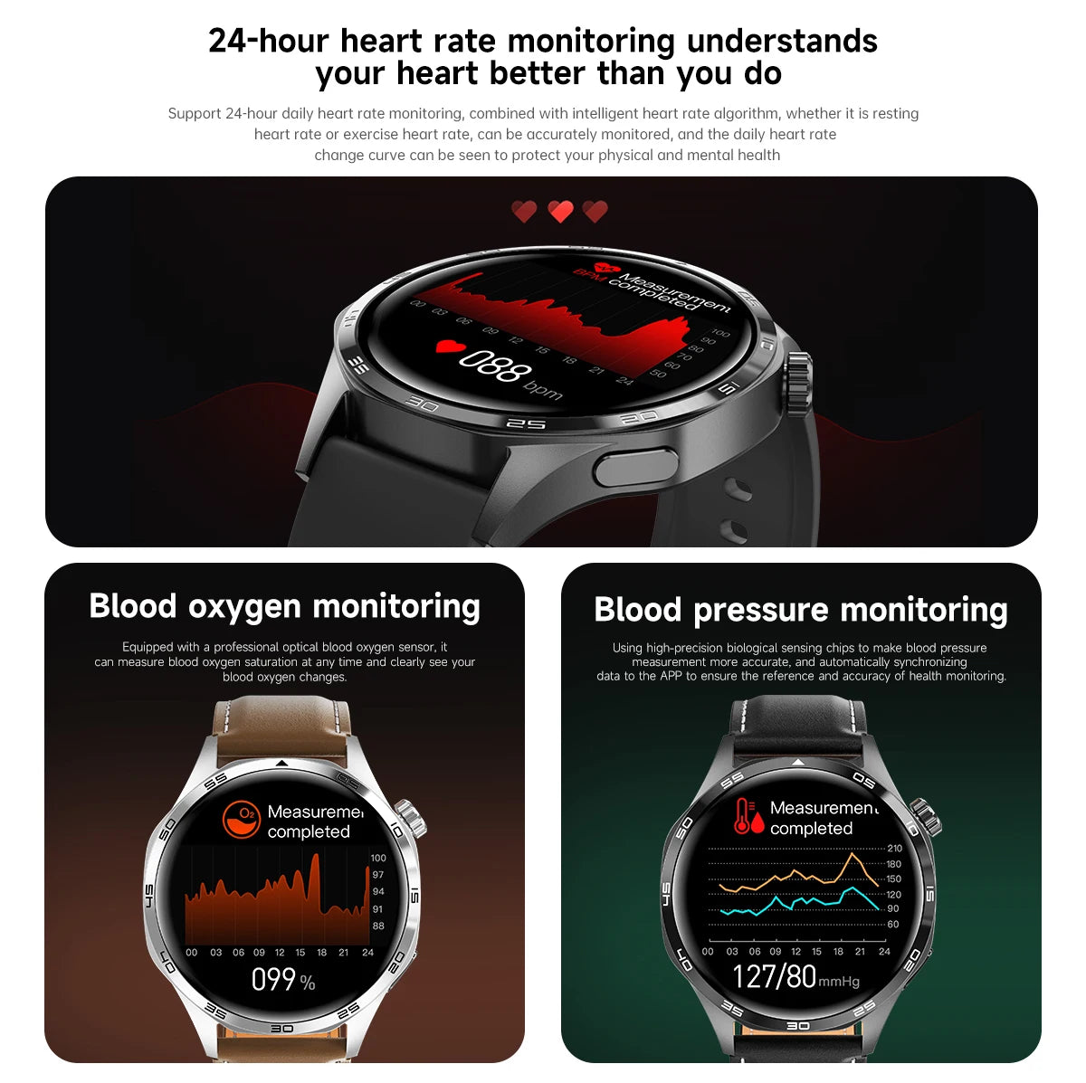 2024 New GPS Smart Watch Men For Huawei Watch GT5 Pro 360*360 HD Screen Bluetooth Call NFC IP68 Waterproof Heart rate Smartwatch