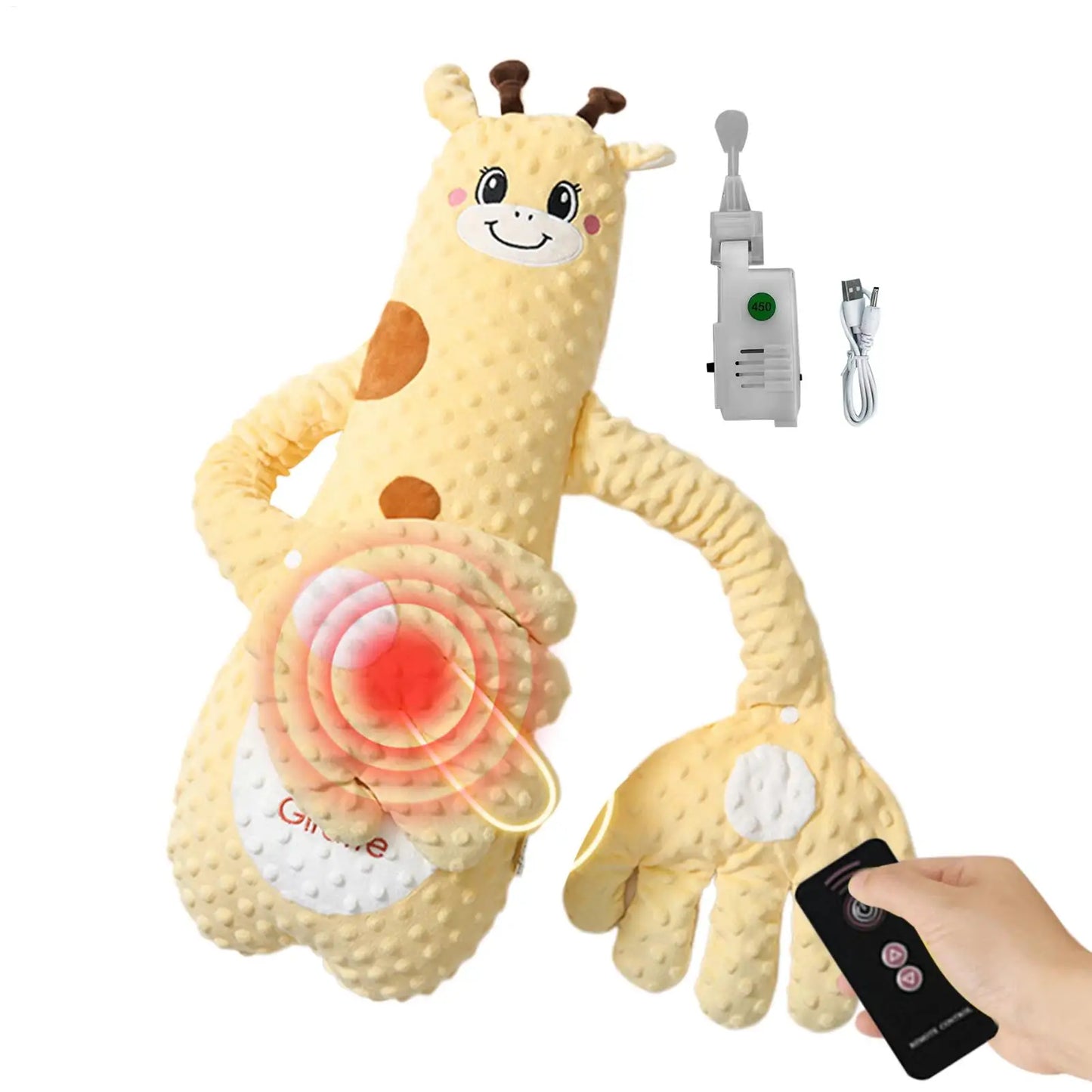 Baby Sleep Toy Baby Patter with 3 Adjustable Modes Interactive Stuffed Animal Shape Cushion Cozy Companion for Car Seat Nursery