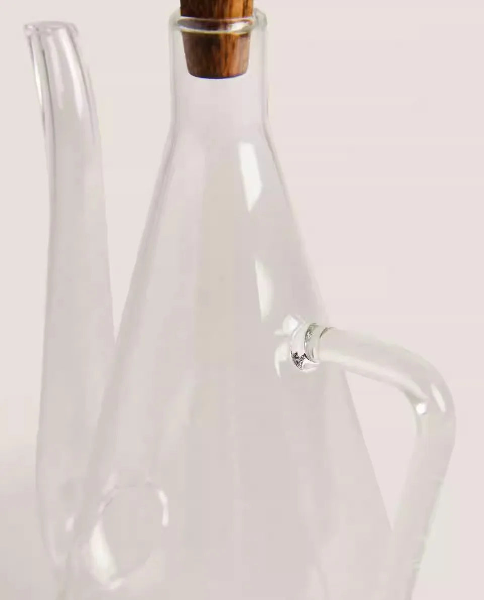 Glass Oil Dispenser Bottle for Kitchen Large Capacity Olive Oil Pourer Leak-proof Soy Spout Cooking Kitchen Storage Container