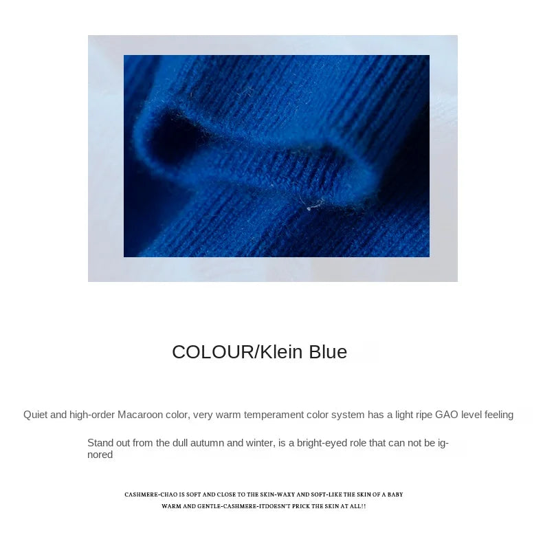 100% pure cashmere sweater women  sweater slim fit sweater versatile for autumn and winter knitted high neck cashmere