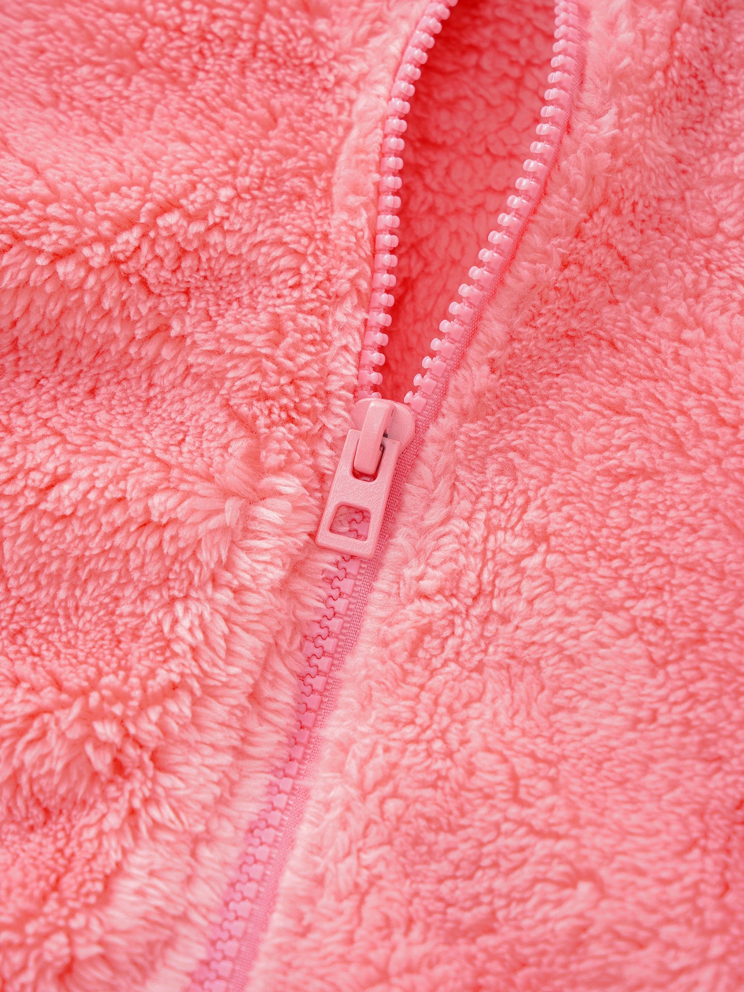 Girls Boys Warm Fleece Jacket Coat Full-Zip Turtleneck Tops with Pocket Fall Winter Outerwear for 2 Years-12 Years