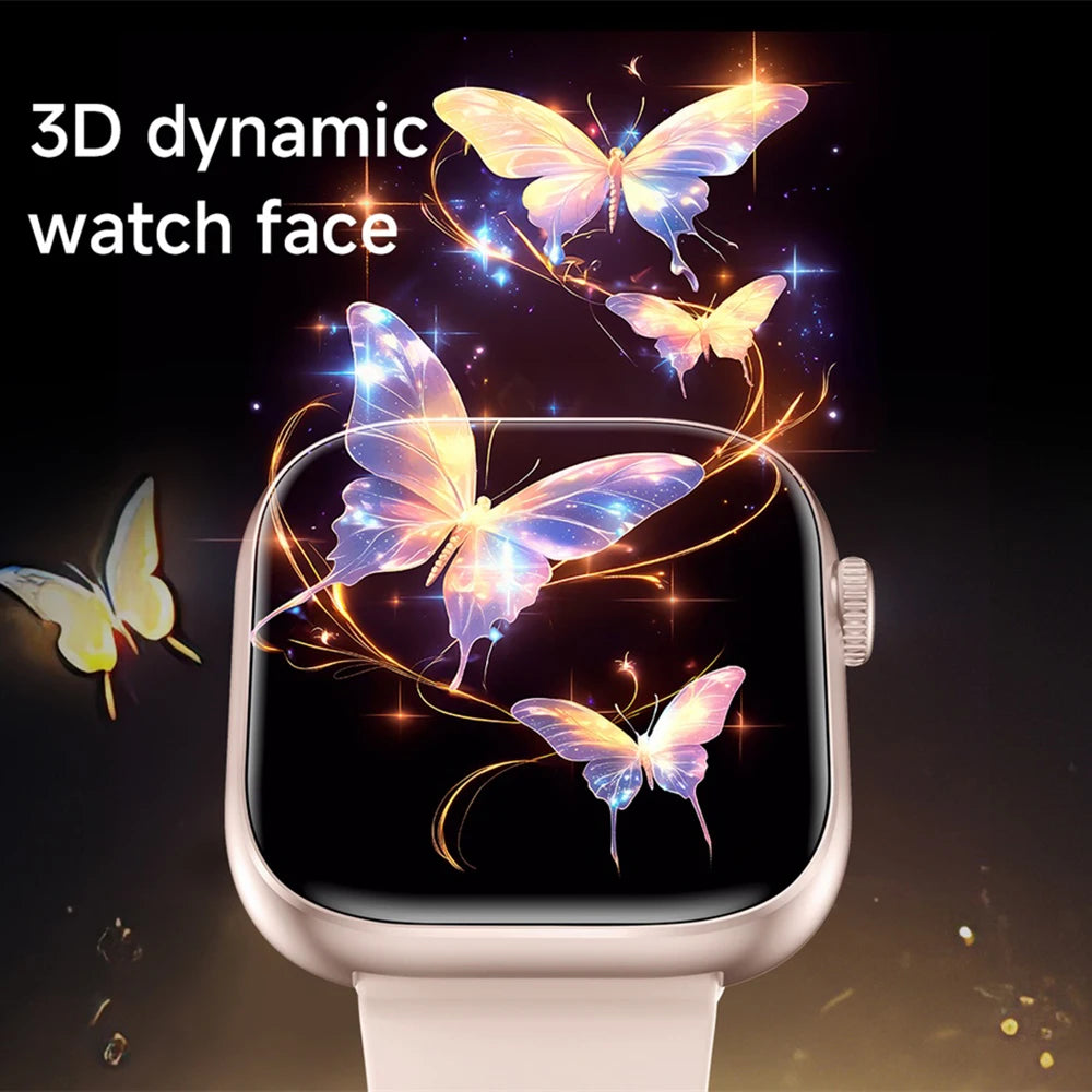 Smartwatch For Men Women Sports Call Smart Watch Fitness Tracker Heart Rate Monitor Custom Dial Watches Heart Rate Waterproof
