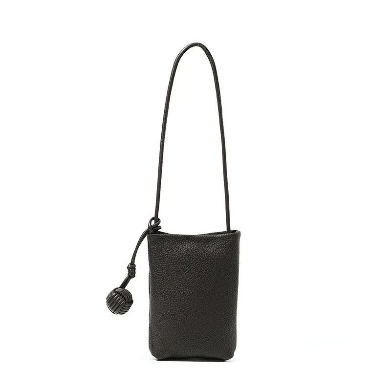 YANATARI mini Small Genuine Leather vintage Bag Crossbody Bag Luxury Hit Product Mobile Phone Shoulder Bag Women Mobile Bag