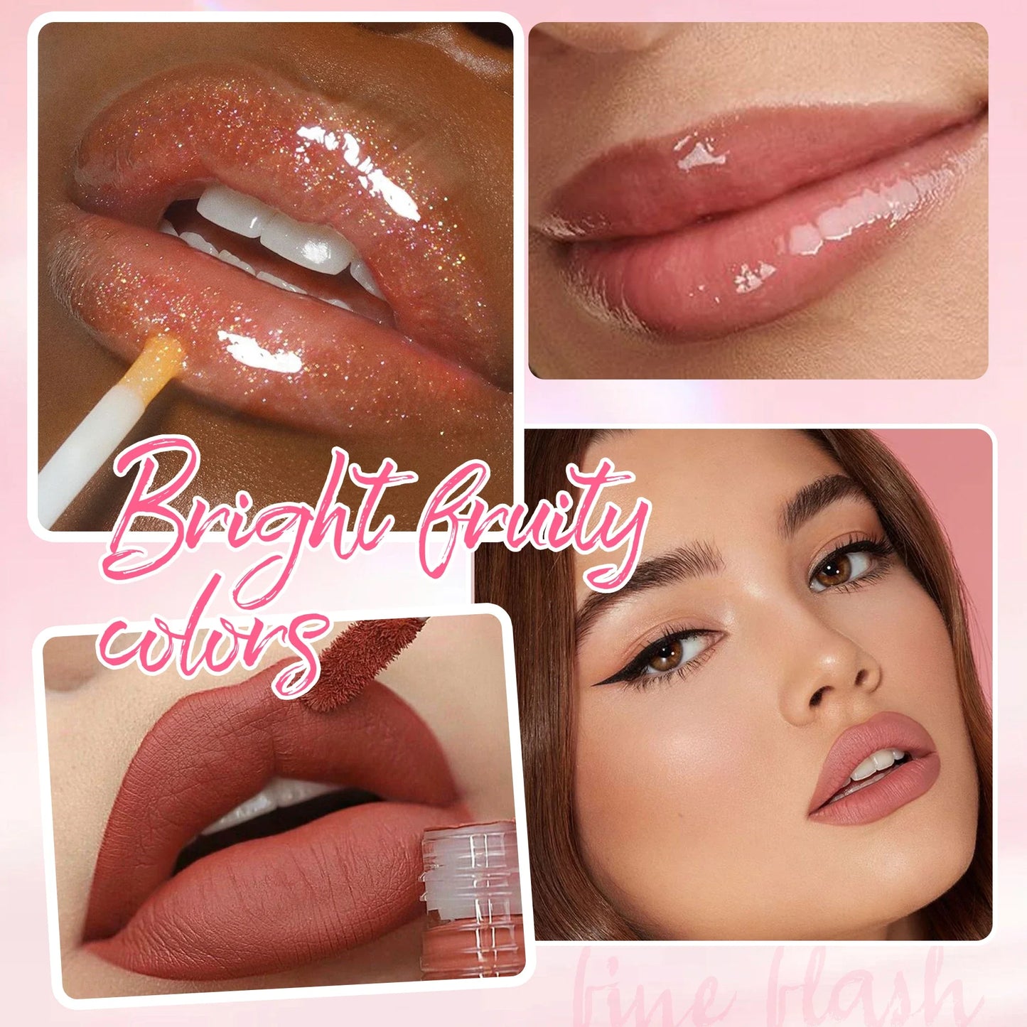 4pcs Velvet Lip gloss Set Liquid Lipstick Kit Easy Color Long Lasting Waterproof Lip Tint Oil Non-Stick Makeup Lip Glaze Set