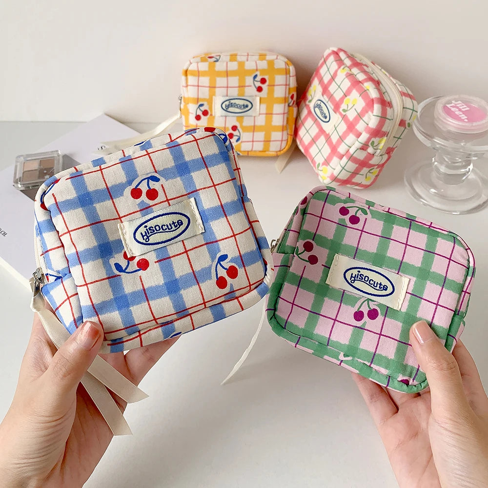 Makeup Bag for Purse, Cute Cosmetic Bag for Purse,Portable Mini Makeup Bag,Travel Toiletry Small Makeup Pouch for Women