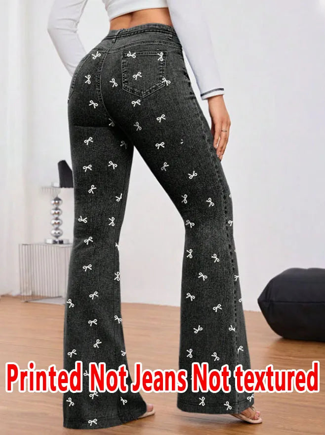 1298 Women'S Three-Quarter Leggings with Printed Designs