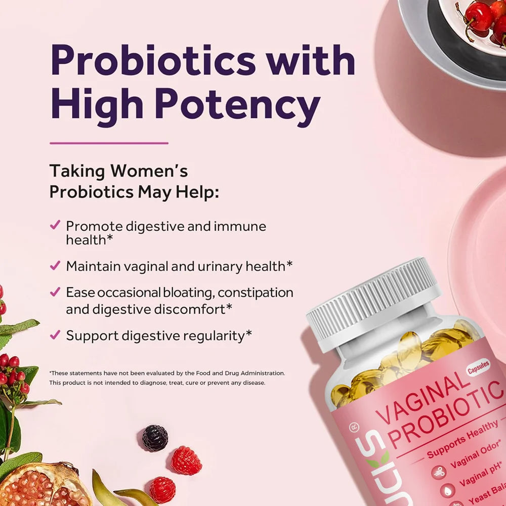 Vaginal Probiotics for Women - with Prebiotics, pH Balance, Odor Control, Yeast Balance, Vaginal Flora & Feminine Health