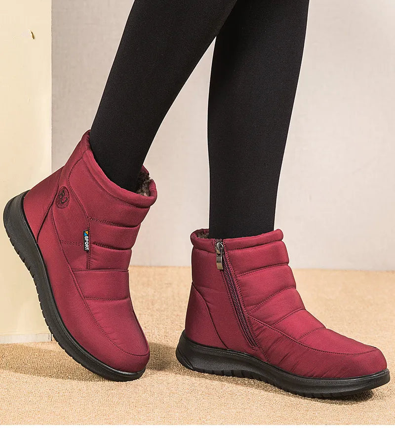Women Boots 2024 Winter Boots For Women Waterproof Snow Boots Ankle Fur Botas Mujer Elegant Footwear Winter Shoes Women Botines