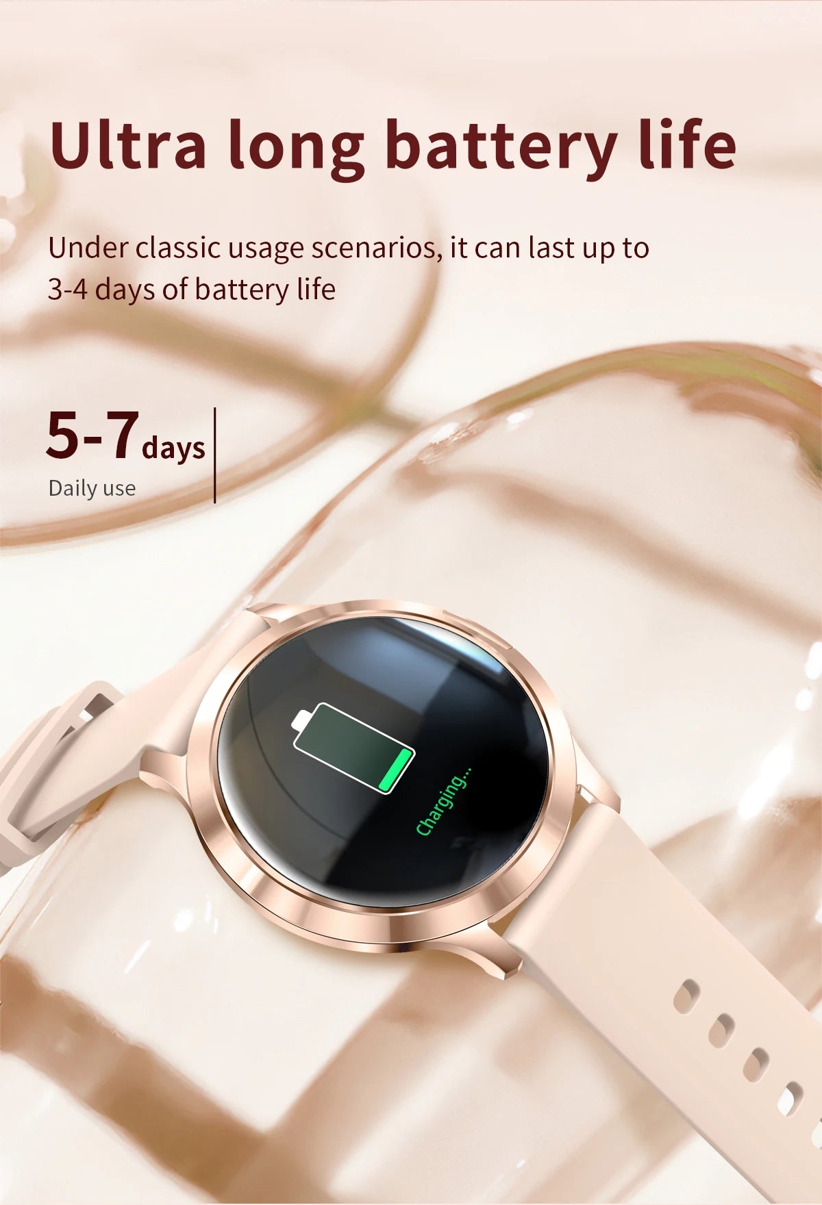 202 6New Smart Watch For Women 466*466 AMOLED Display Voice Call Sport Fitness Health Watches DIY Custom Dial Smartwatch Ladies