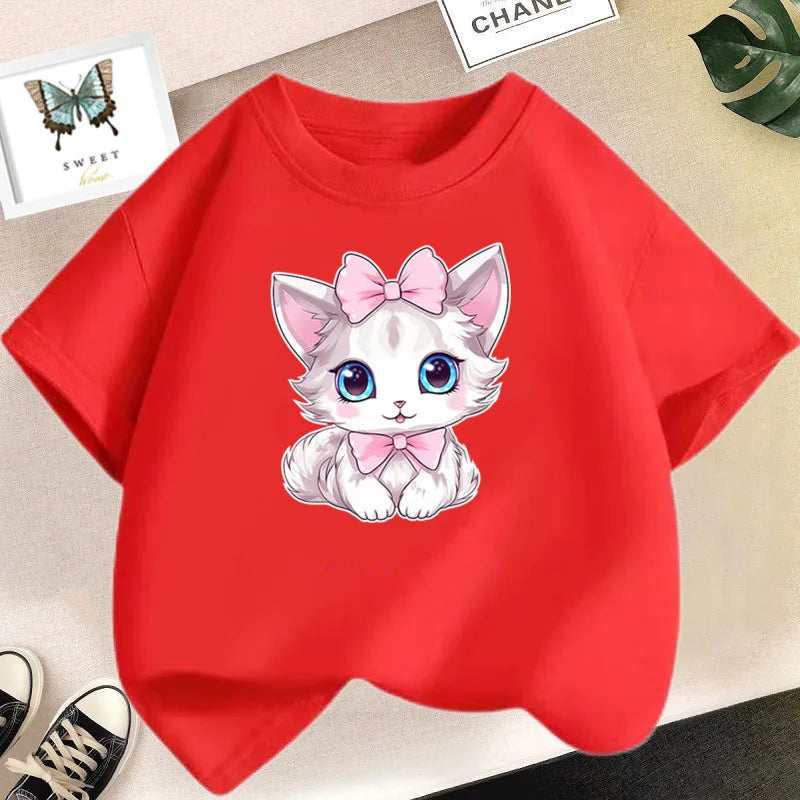 Cute Cartoon Rabbit Lollipop Print T Shirts Student Girls Kawaii Tee High Quality Cotton Summer Short Sleeve Casual Tops