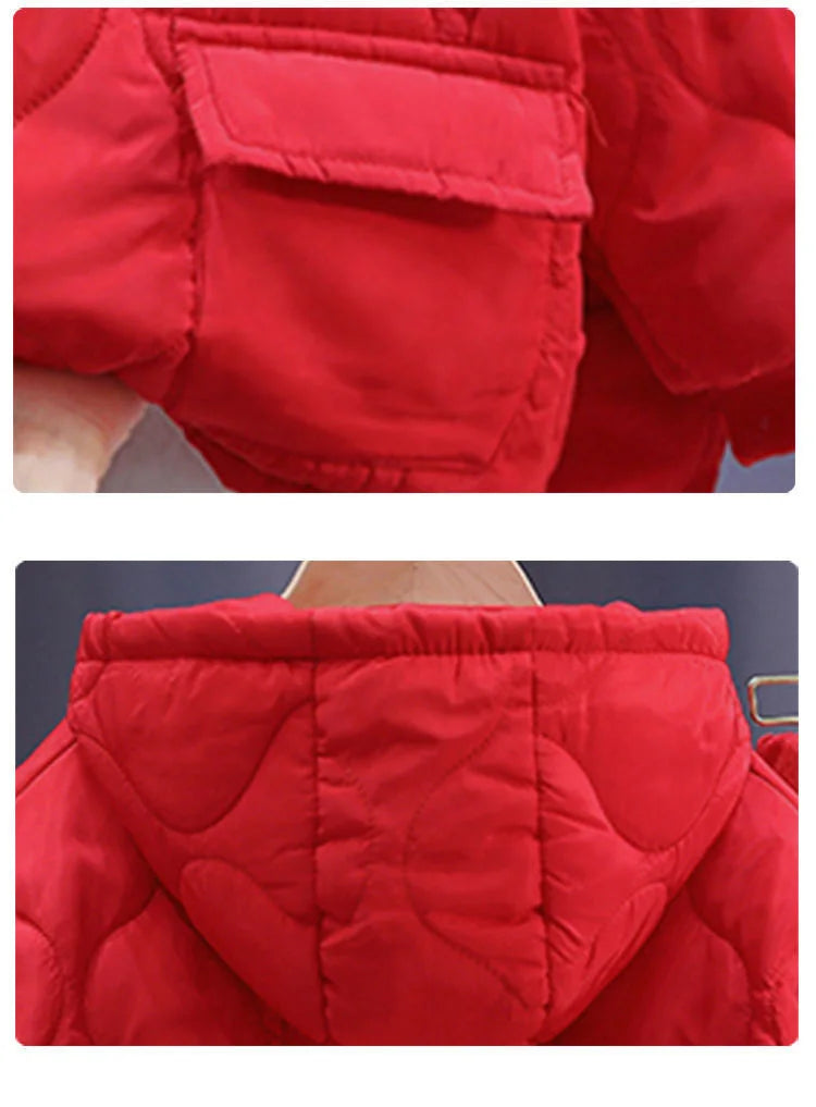 2022 Winter Girls Boys Clothing Sets 2-10 Years Children Warm Thick Jackets Pants Suit Boy Coats Trousers Kids Tracksuit Outfit