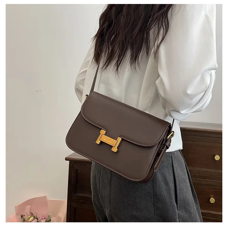 Fashion RetroSingle Shoulder BagsFor WomenCasual CommuterSmall Square BagsCrossbody BagHigh Sense Versatile Handbags