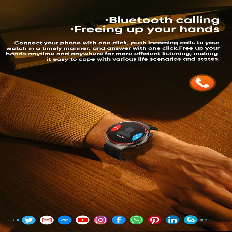 2026 New Smart Watch AMOLED HD Full Touch Circular Screen NFC 1.43-inch 466 * 466 GPS Sports Health Monitoring Smart Call Watch
