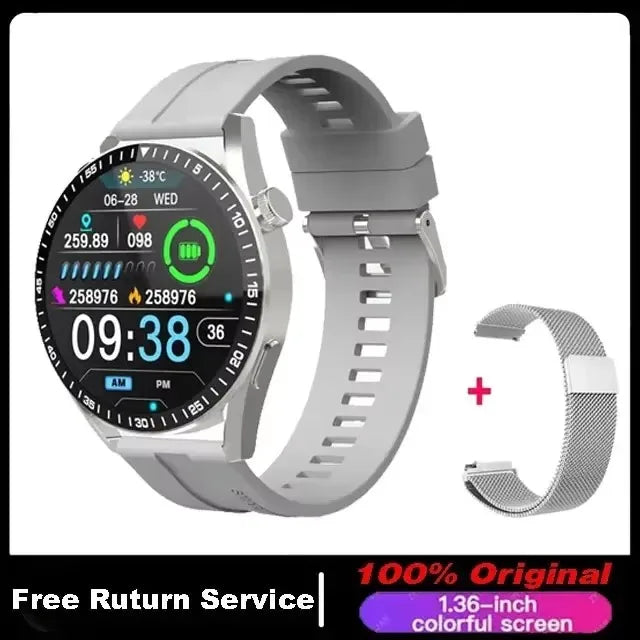 2024 New Smart Watch Men Women AMOLED 420*420 HD Screen Heart Rate Bluetooth Calls Waterproof SmartWatch Android IOS For Huawei