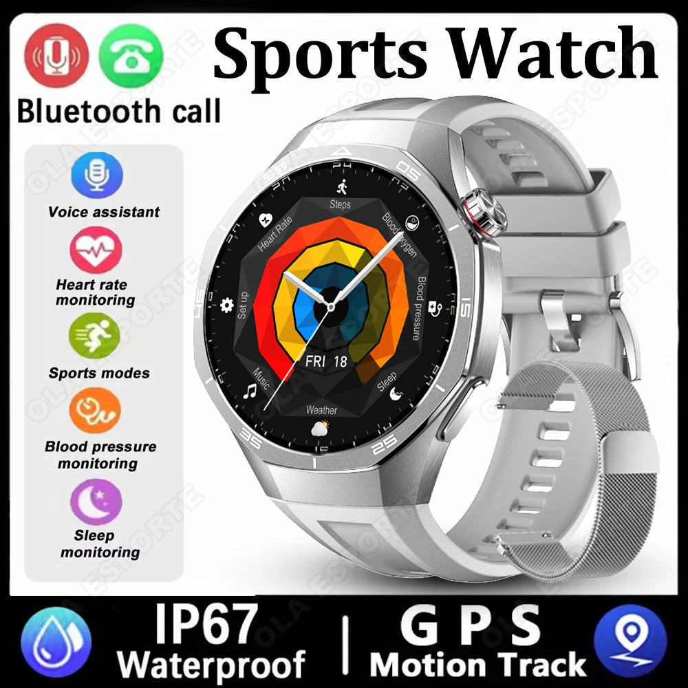 Smart Watches For Men Women 1.5" 360*360 HD Screen 330mAh Battery Heart Rate Sleep Health Bluetooth Call Watches For Man HT30